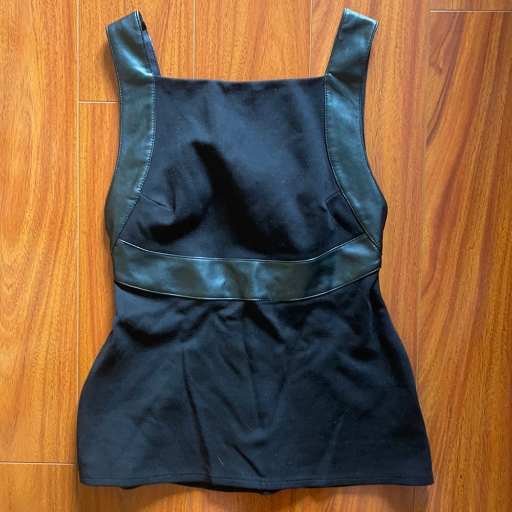 Bailey 44 open back leather top